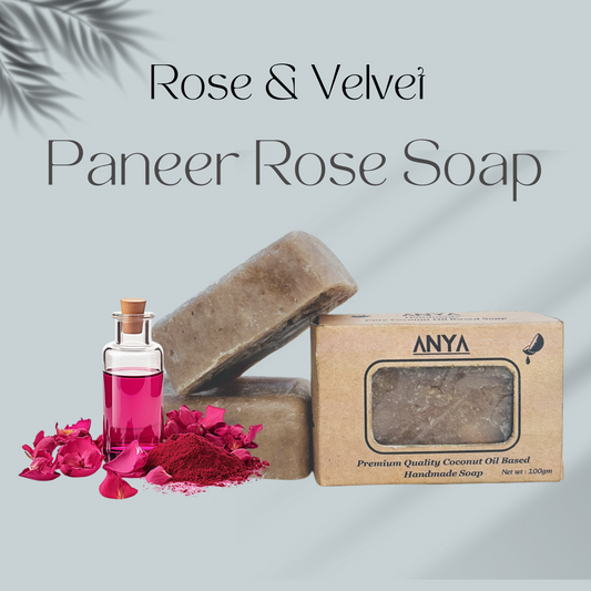 Rose & Velvet Soap - Paneer Rose Soap - 100gm